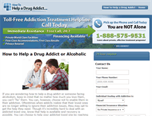 Tablet Screenshot of howtohelpadrugaddict.com